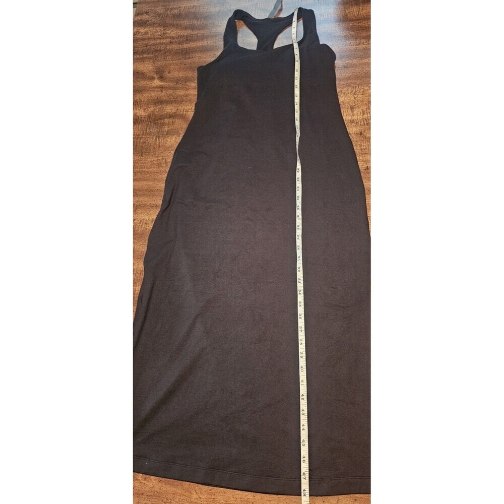 Vuori Halo Racerback Essential Tank Midi Dress Women’s L Black Built In Bra - Picture 10 of 14